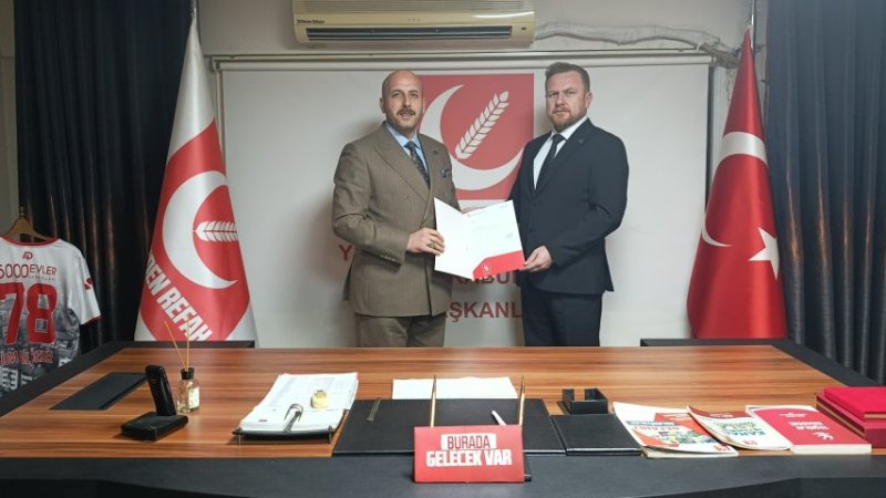 YRP MERKEZ İLÇE BAŞKANI FARUK ALTIOK OLDU.