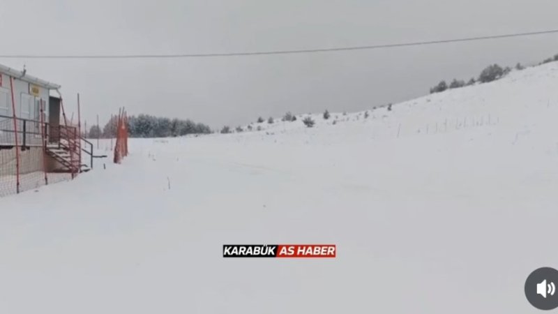 Keltepe Kayak Merkezi Beyaza Büründü.