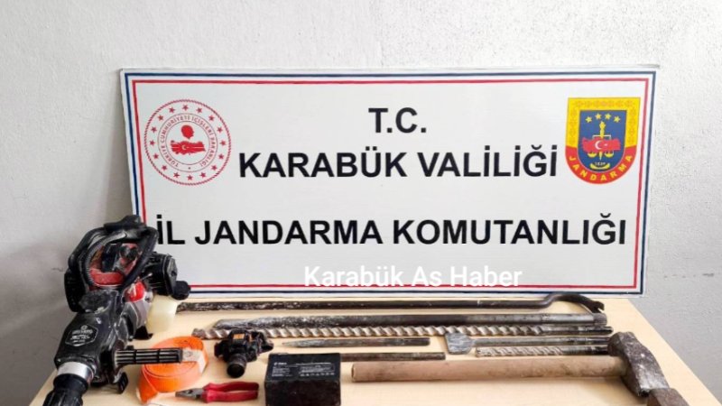 SAFRANBOLU’DA KAÇAK KAZIYA SUÇÜSTÜ