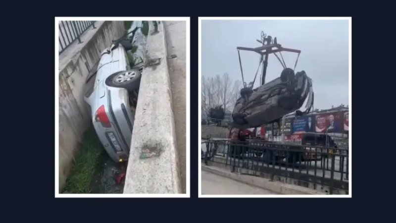 SU KANALINA DÜŞEN EHLİYETSİZ VE ALKOLLÜ OTOMOBİL SÜRÜCÜSÜNE 225 BİN LİRA CEZA