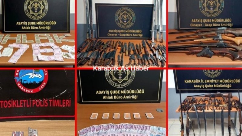 KARABÜK'TE ASAYİŞ OPERASYONLARI DEVAM EDİYOR