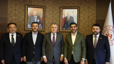AK Parti Karabük heyetinden Gençlik ve Spor Bakanı Bak’a ziyaret