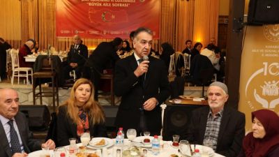 KARABÜK'TE "BÜYÜK AİLE SOFRASI"NDA İLK İFTAR ŞEHİT YAKINLARI VE GAZİLERLE YAPILDI